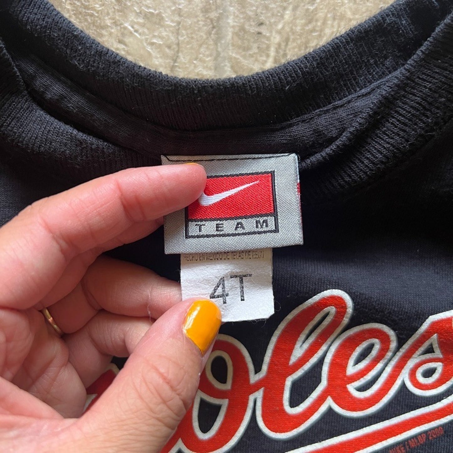 Baltimore Orioles Nike 2009 T-Shirt 4T Swoosh Logo MLB Baseball Classic Retro