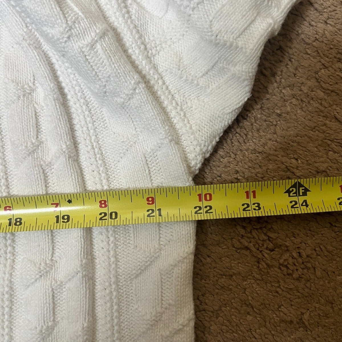 Vtg 90s Wet Seal Varsity Cardigan Sweater Cable Knit Preppy Collegiate Old Money