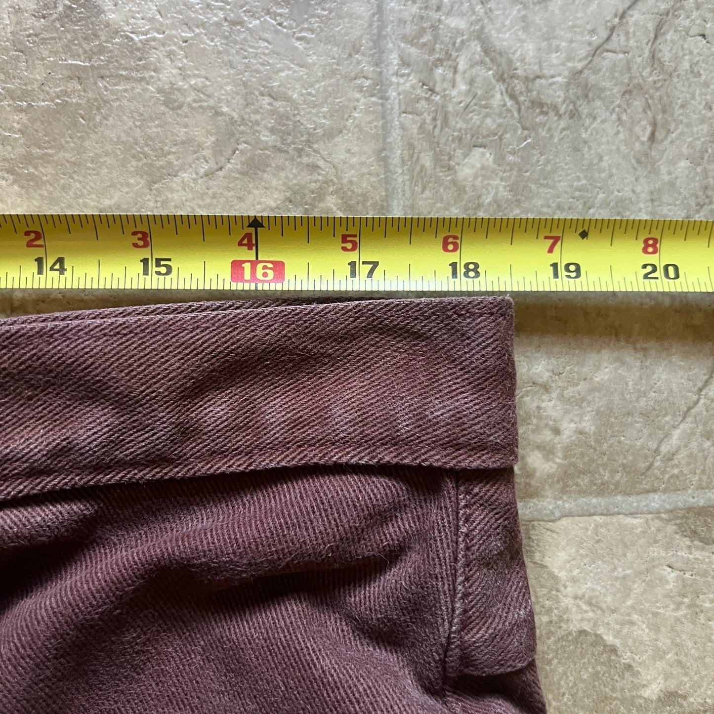 Vintage 90s Just USA Womens Brown Jeans Size 18 Straight Leg Classic