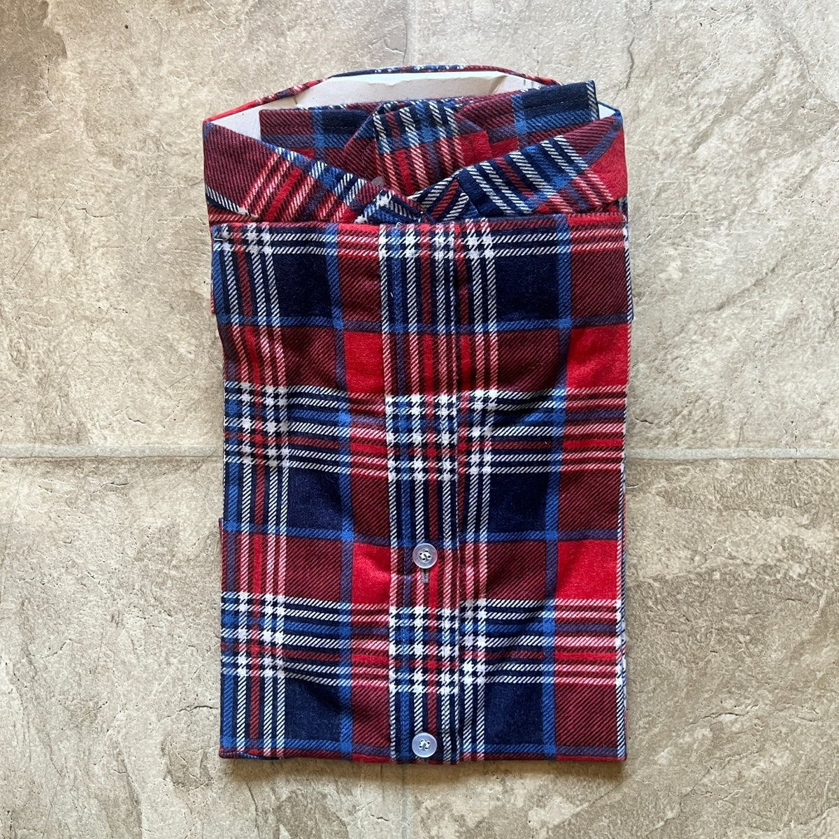 Vintage 70s Towncraft Prep Shirt Boys 12 Plaid Flannel Deadstock Autumn Classic
