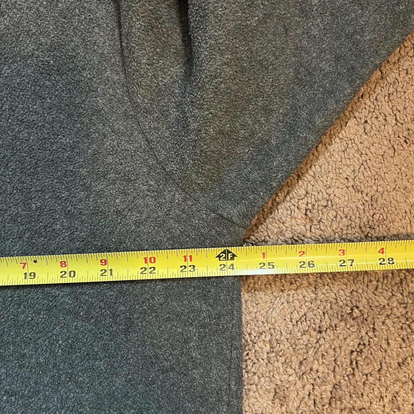 Vintage Mens Mickey Mouse Fleece Sweatshirt Size L Gray Embroidered Front Pocket