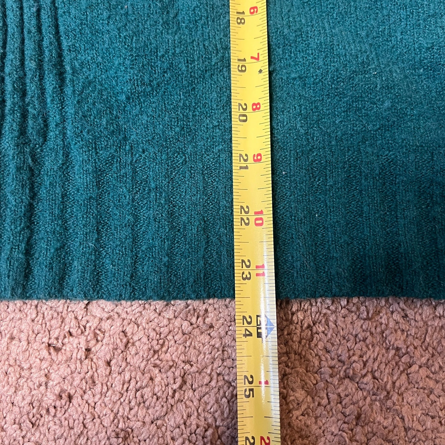 J. Crew Turtleneck Sweater Size L Teal Green Merino Alpaca Blend Christmas Holiday Preppy