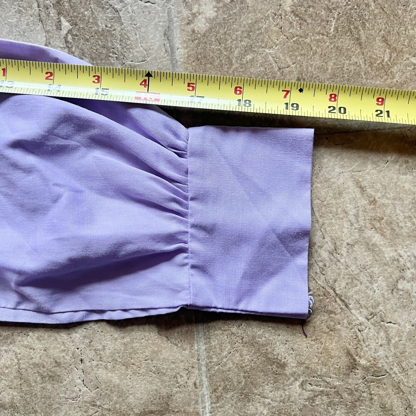 Vintage 70s Girls Purple Plaid Swing Dress Knit Pointed Collar Mod Preppy Academia