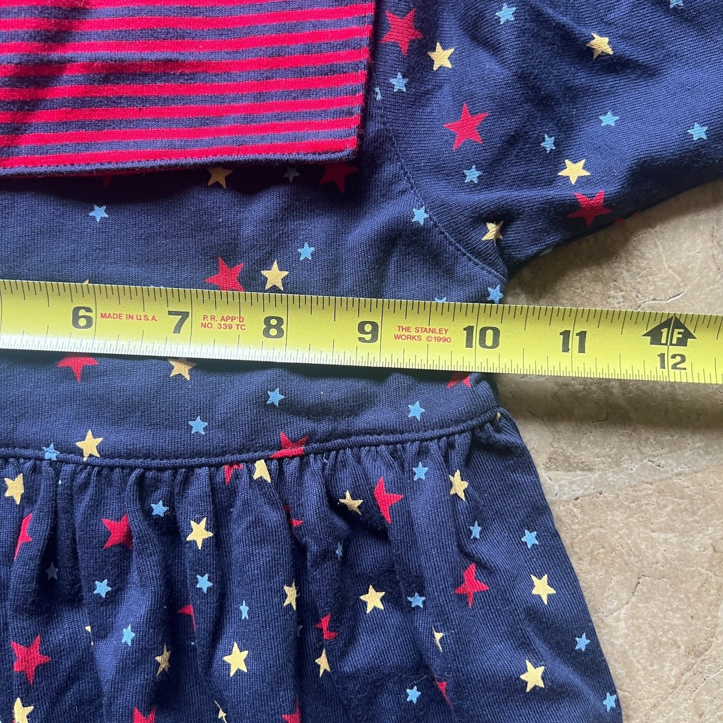 Vtg Y2K Tommy Hilfiger Girls Dress 12/18 Months Patriotic Americana 4th of July
