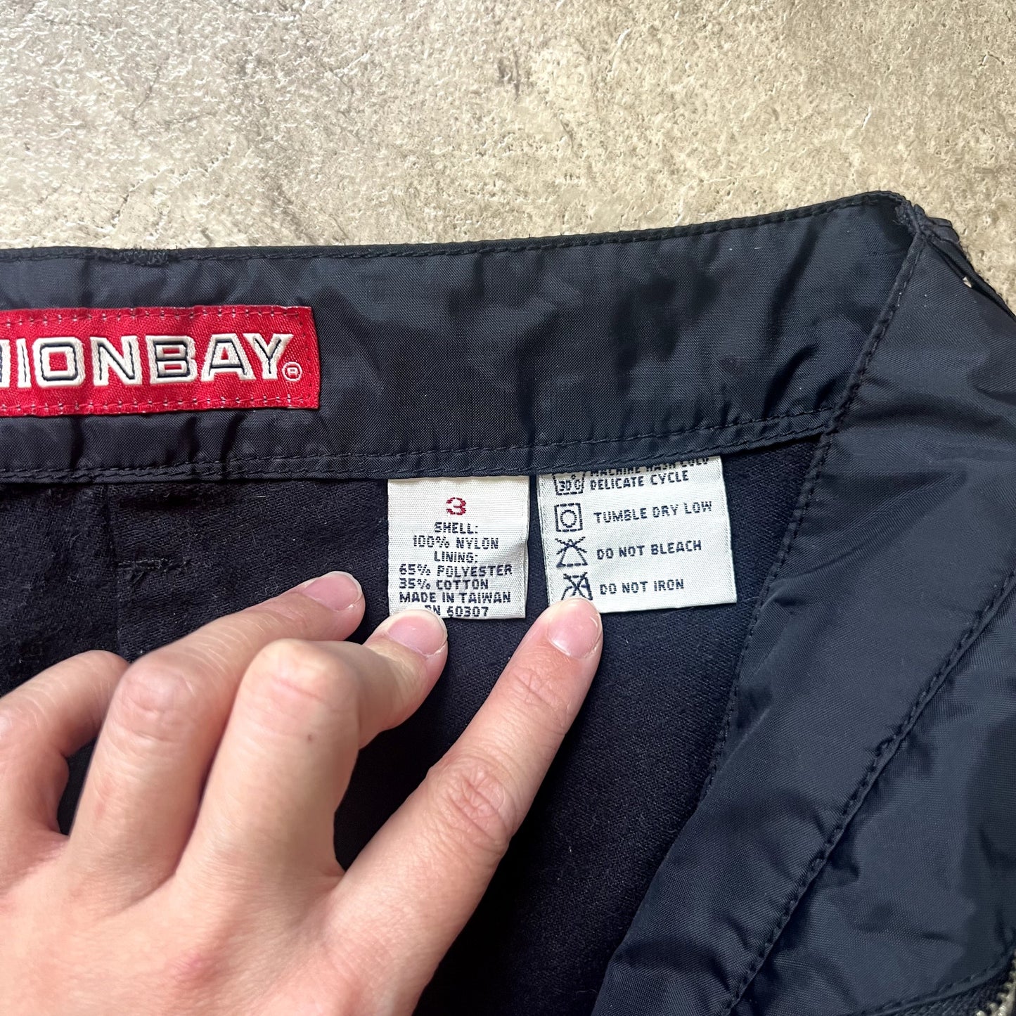 Vtg Y2K Union Bay Womens Snow Ski Pants Black Insulated Gorpcore Grunge Outdoors