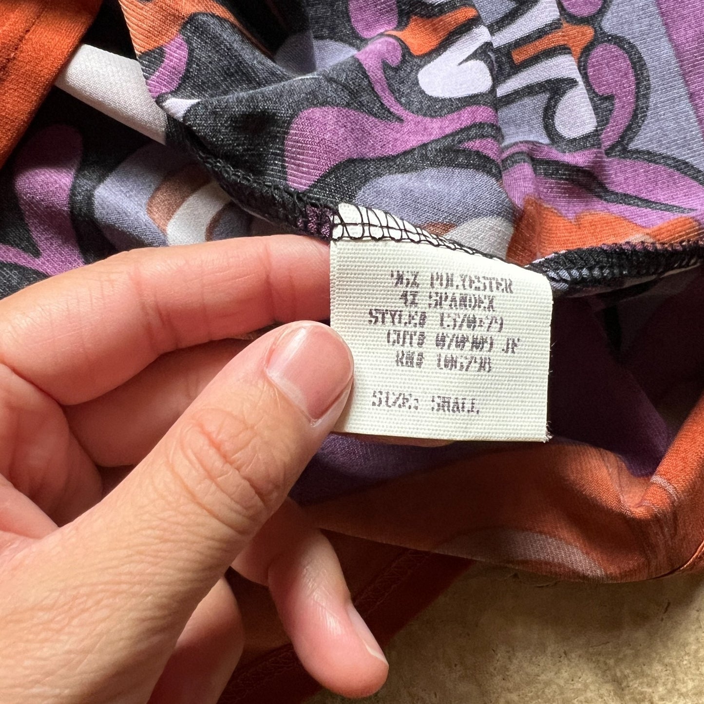 Lily Womens 70s Inspired Shift Dress Black Multi-color Swirl Abstract Pattern Mod Artsy