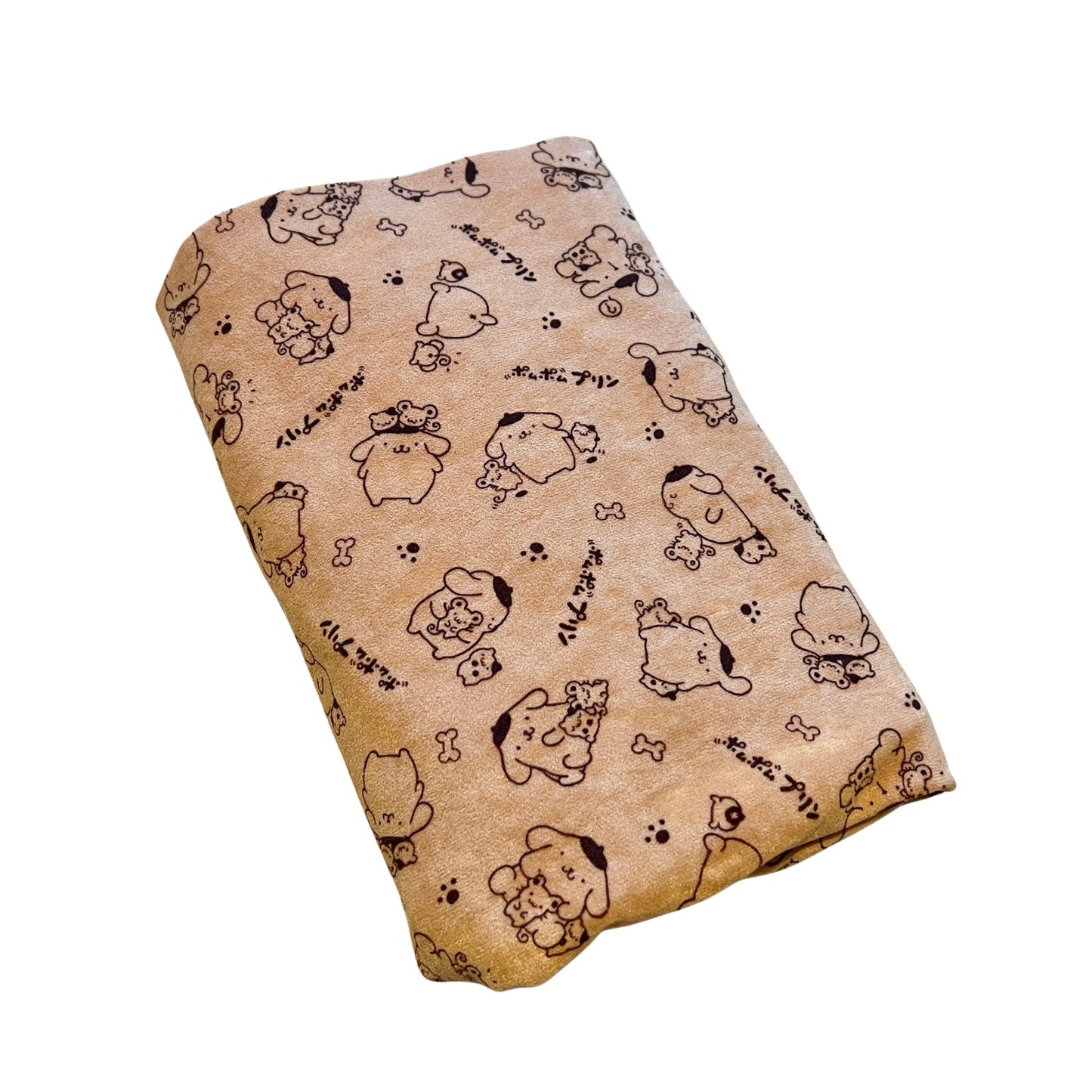 Vtg Sanrio Pompompurin Velvet Fabric Japanese Kawaii Nostalgic Crafts Upcycling