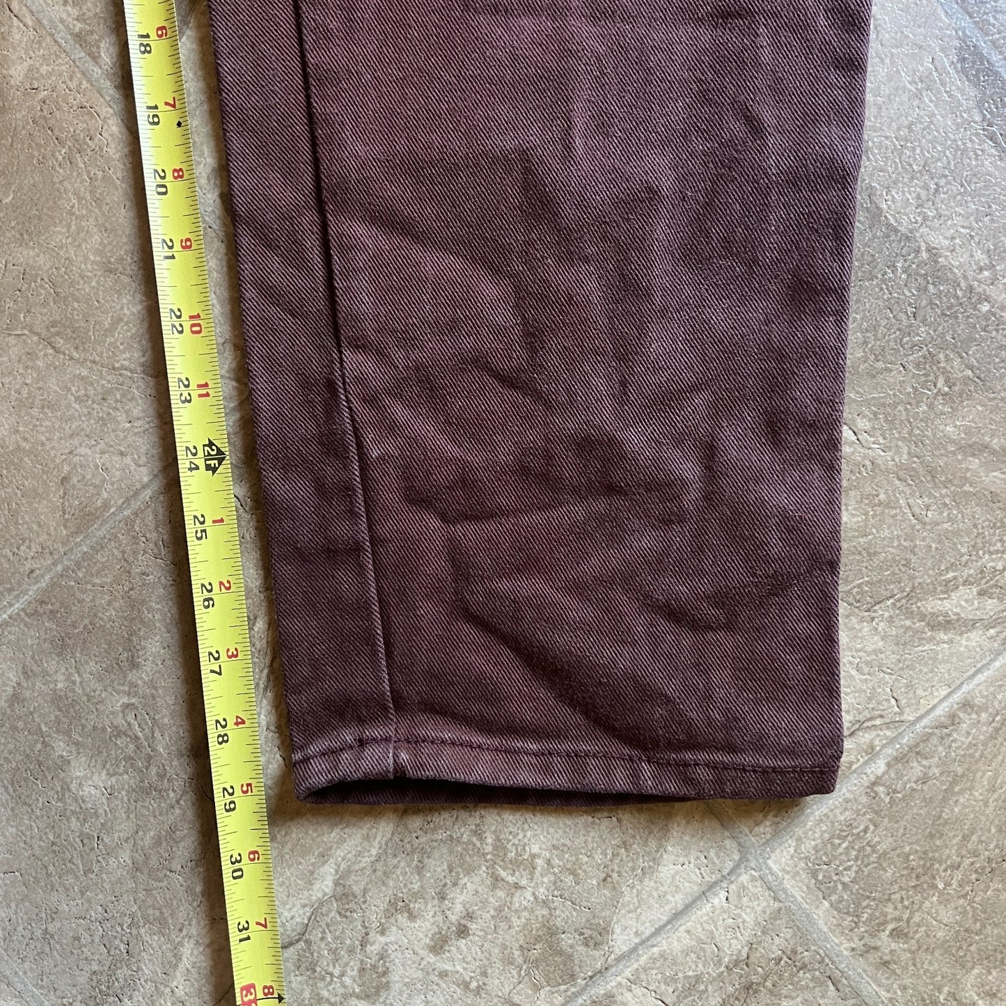 Vintage 90s Just USA Womens Brown Jeans Size 18 Straight Leg Classic