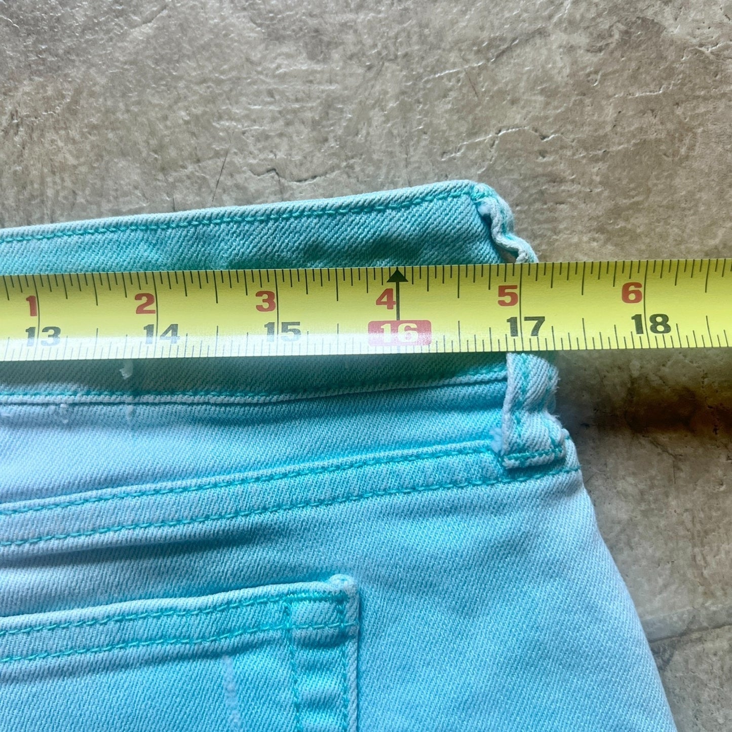 Decree Micro Mini Denim Shorts 11 Ice Blue Low Rise Y2K Festival Coconut Girl