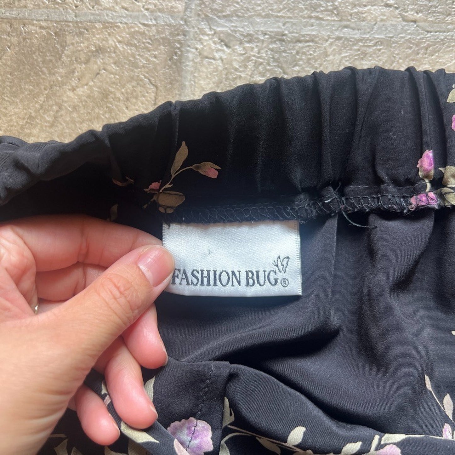 Vtg Y2K Fashion Bug Maxi Skirt 18/20 Floral Whimsigoth Dark Romantic Feminine