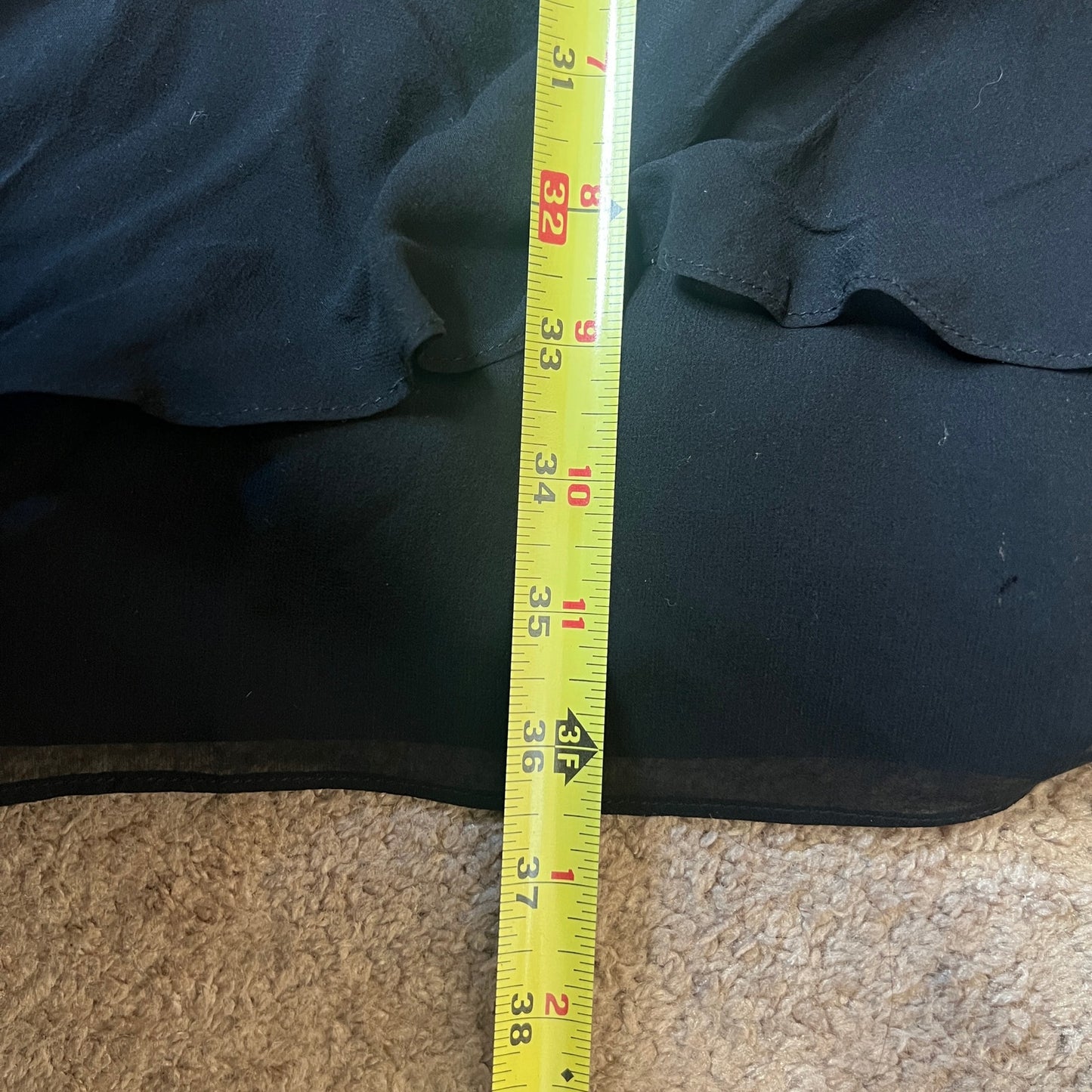 Vtg 80s Kate Unger Dress Size 4 Black 100% Silk Ruffled Formal NYE Party Cocktail