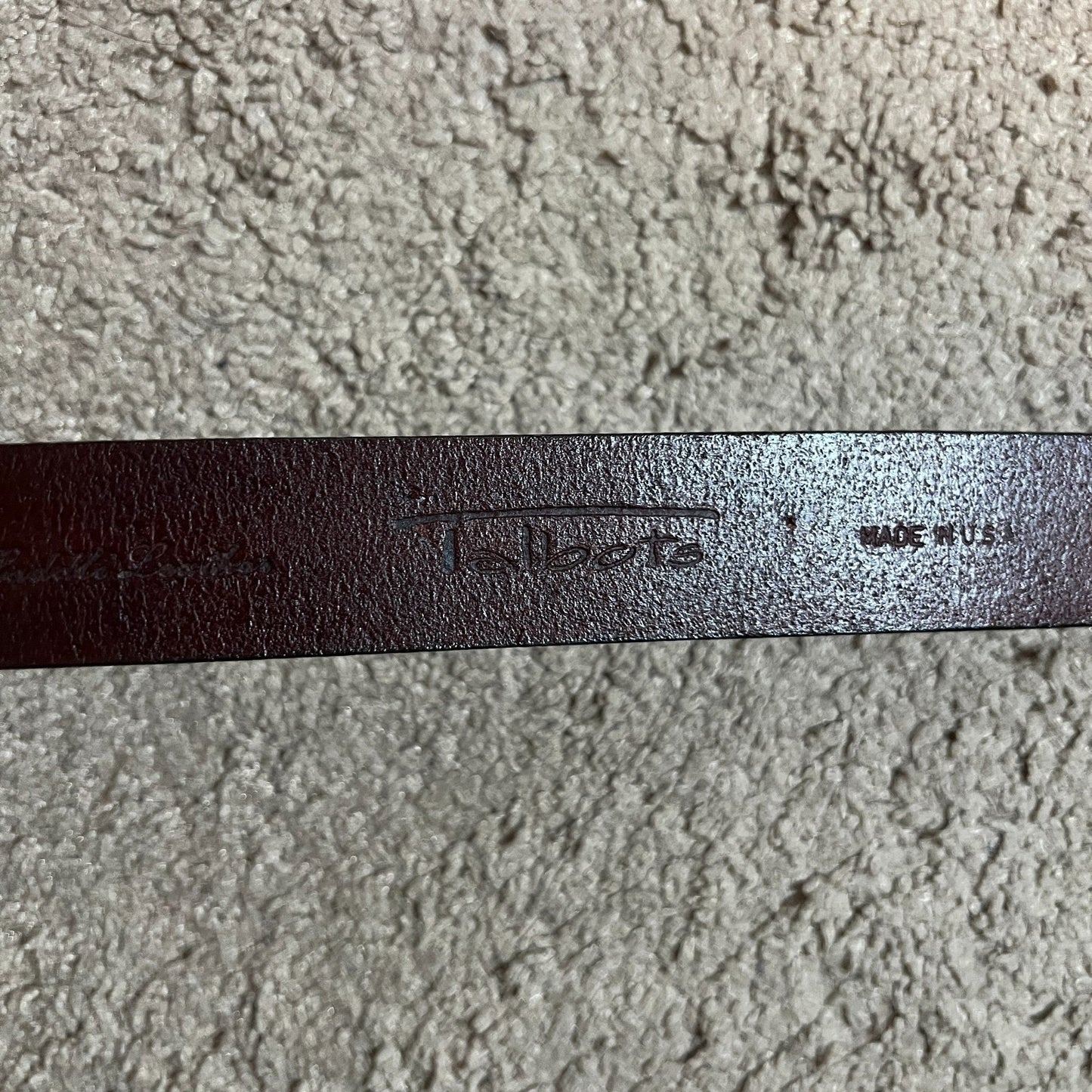 Vtg Talbots Saddle Leather Belt M Wicker Brown Western Classic Boho Minimalist