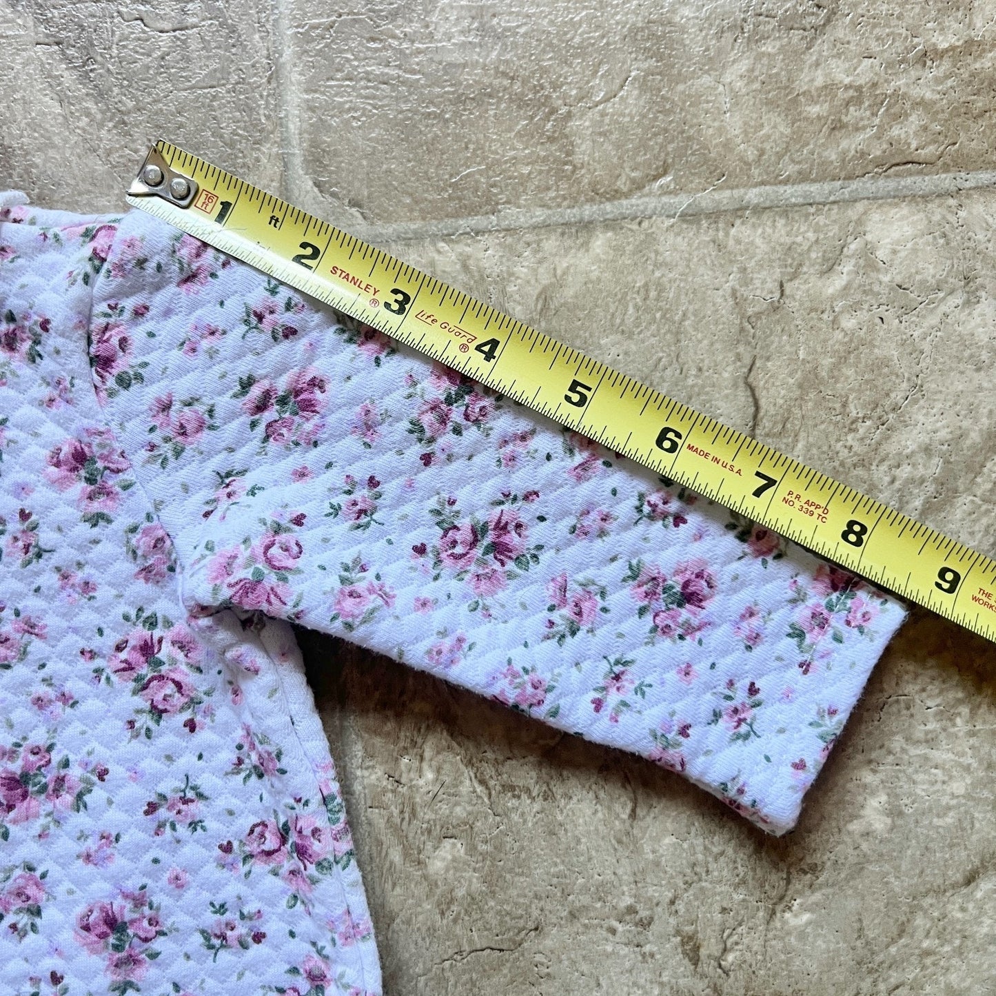 Laura Ashley Baby Quilted Sleepsuit 3-6 Months Ditsy Floral Cottage Coquette