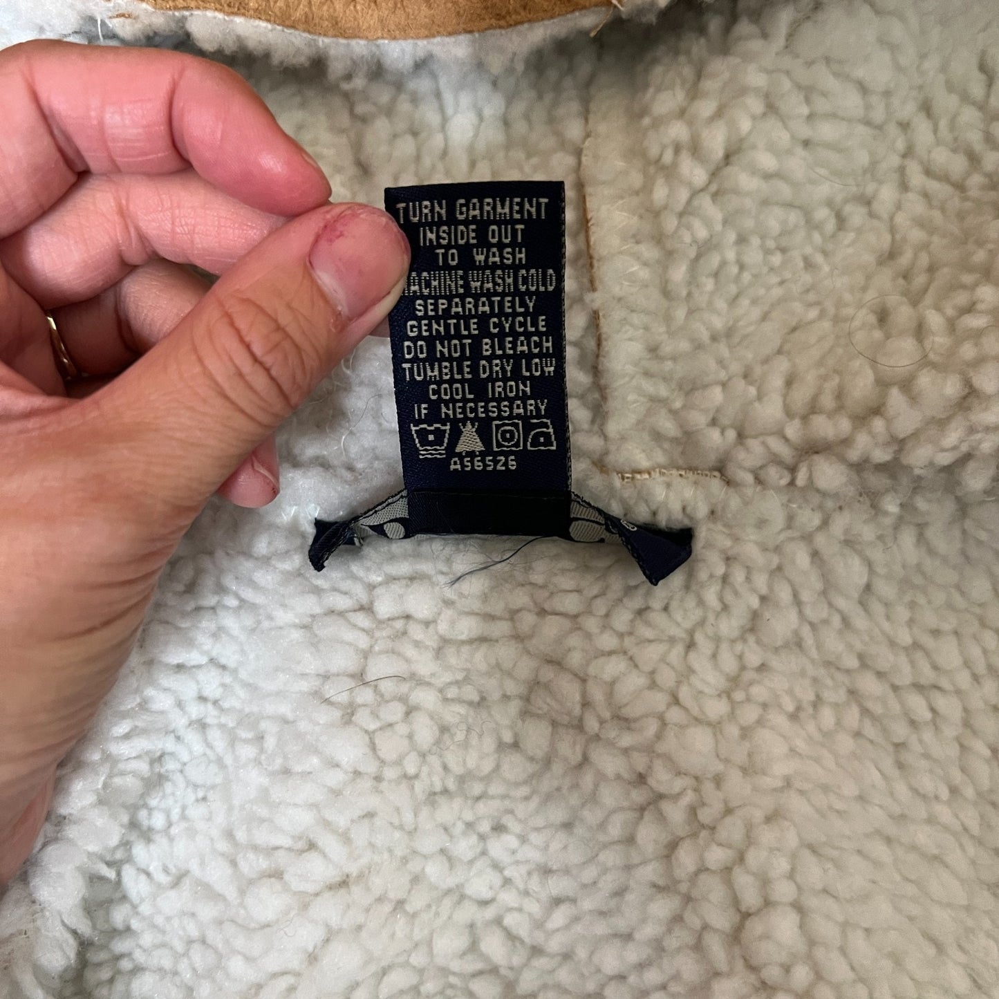 Vintage Y2K Denim & Co Womens Faux Suede Sherpa Vest Size S Camel Brown Hooded Boho Western