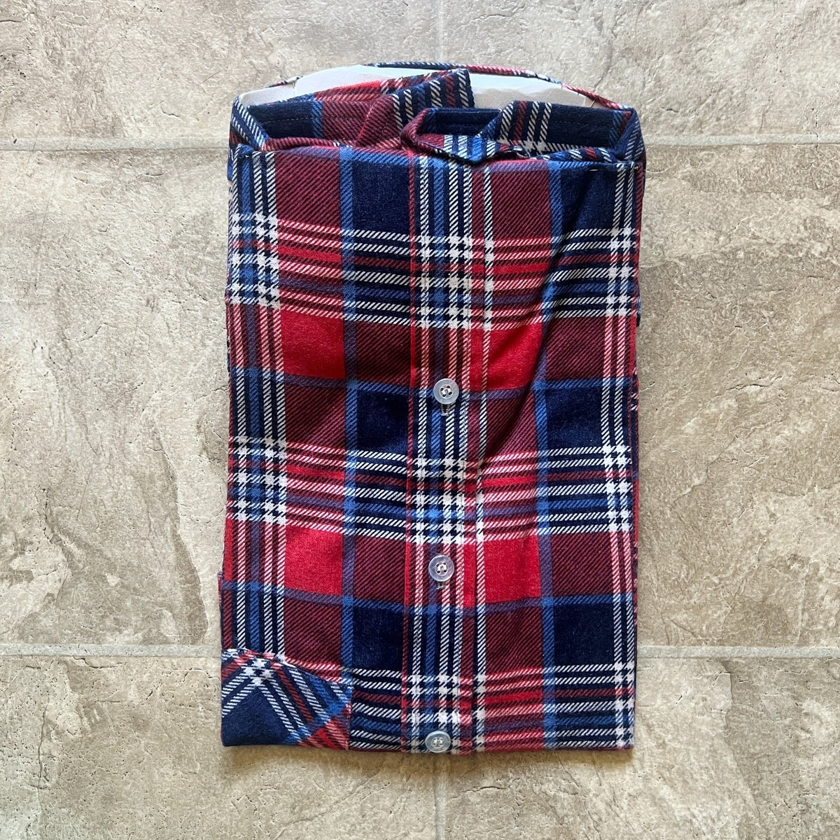 Vintage 70s Towncraft Prep Shirt Boys 14 Plaid Flannel Deadstock Autumn Classic