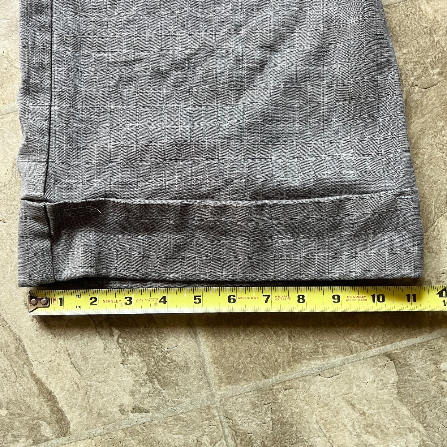Vtg Y2K New York & Co Cropped Dress Pants 6 Taupe Plaid Office Siren Work Formal