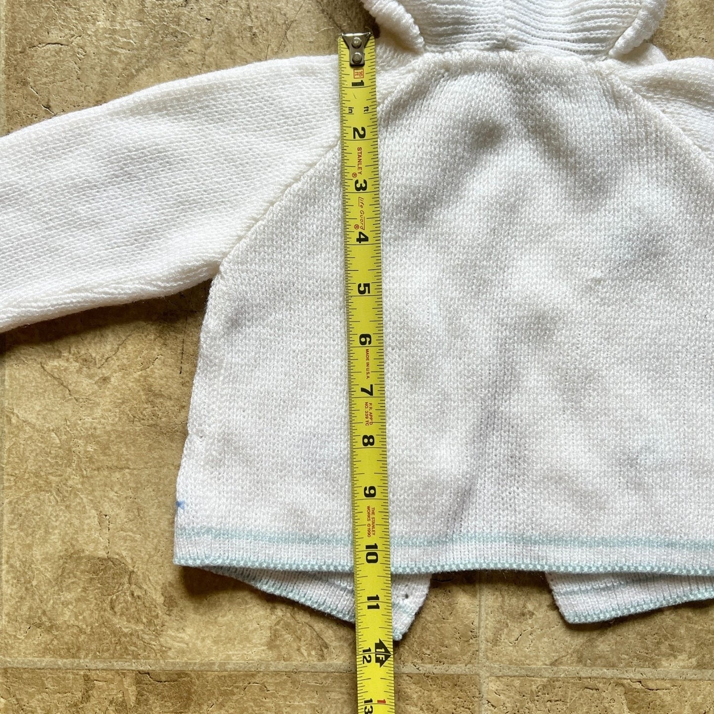 Vtg Carriage Boutiques Knit Cardigan Hooded Embroidered Sailboat Nautical Beachy