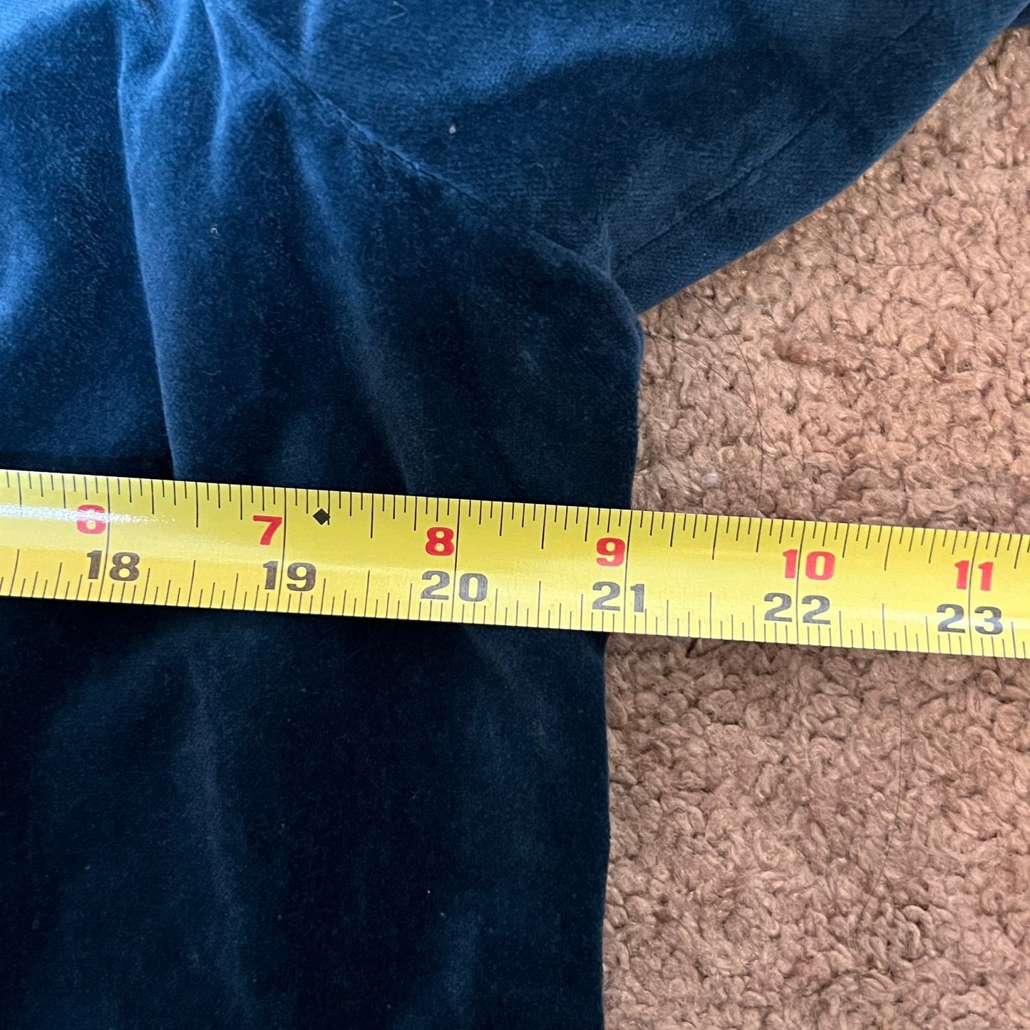 Vtg Y2K Women's Velvet Jacket Size 16 Blue Jewel Tone Whimsigoth Eclectic Glam