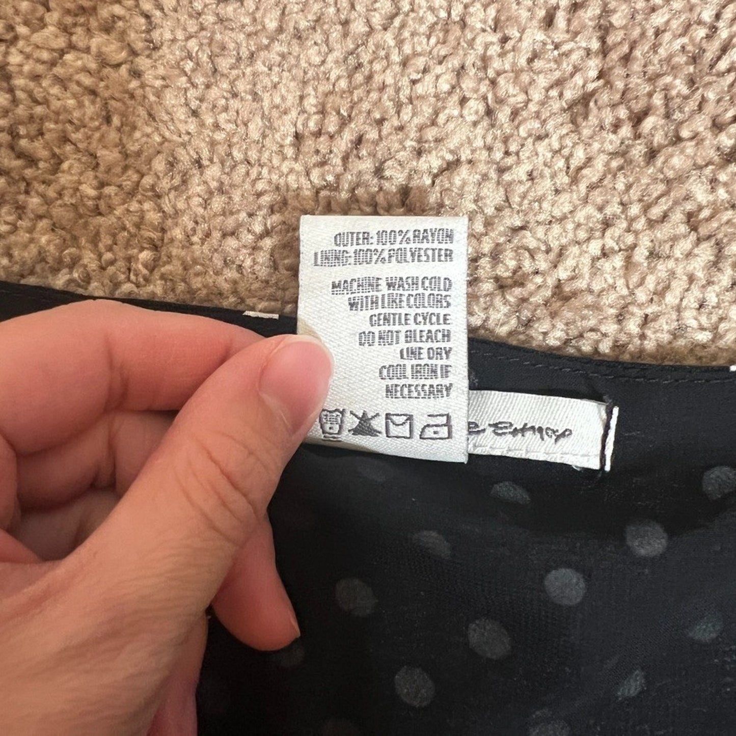 Womens Polka Dot Mini Dress M Smocked Ruffled Feminine Romantic Dainty Classic