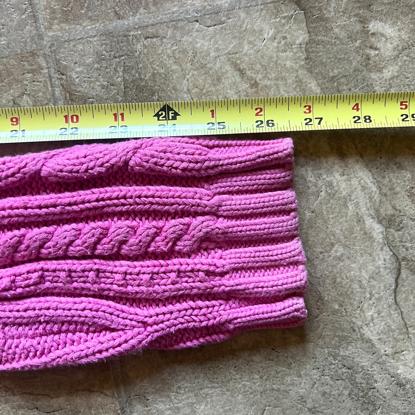 Chaps Womens Chunky Cable Knit Sweater Size XL Bubble Gum Pink Feminine Preppy Barbie