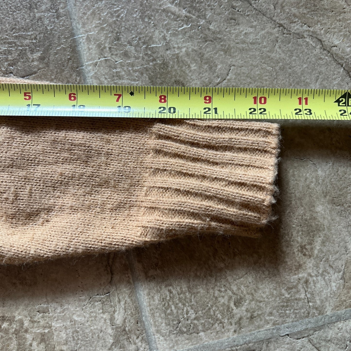 Vintage Wool Sweater Beige Chocolate Brown Geometric Western Indie Preppy Grunge