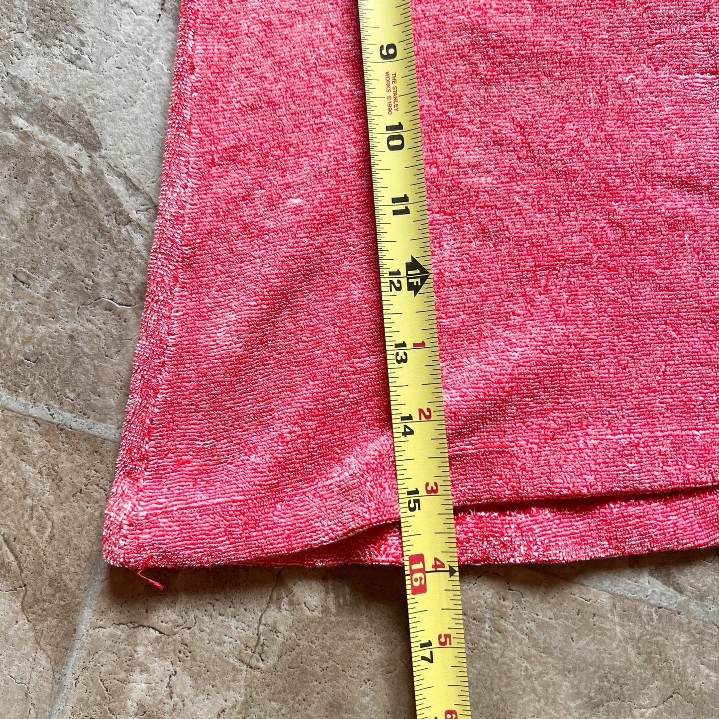 Vtg 70s Petite Bateau Terrycloth Pinafore Dress 2T Red Beach Pool Summer Sporty