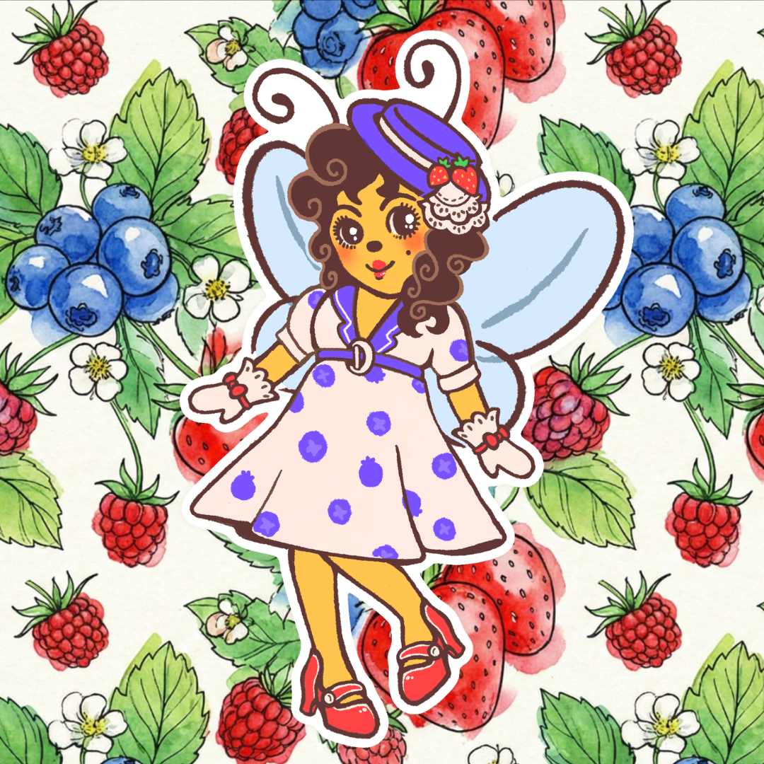 Blueberry Shortcake Sticker