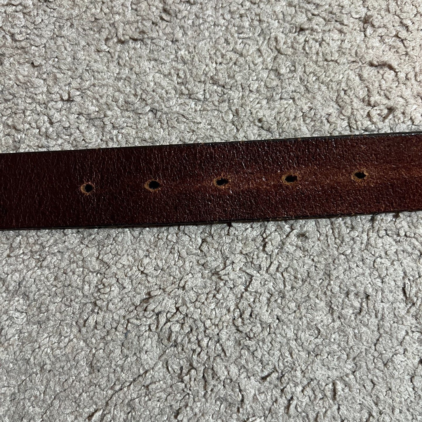 Vtg Talbots Saddle Leather Belt M Wicker Brown Western Classic Boho Minimalist