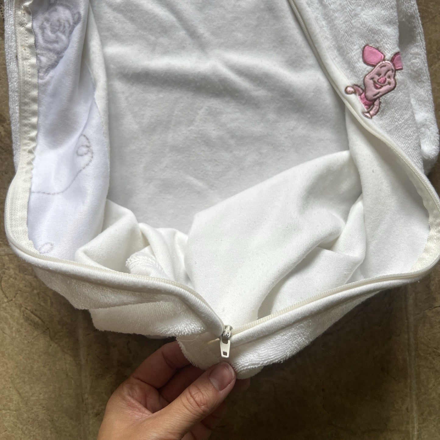 Winnie the Pooh Bunting Sack 0 - 6 Months Terrycloth Embroidered Cottage Retro