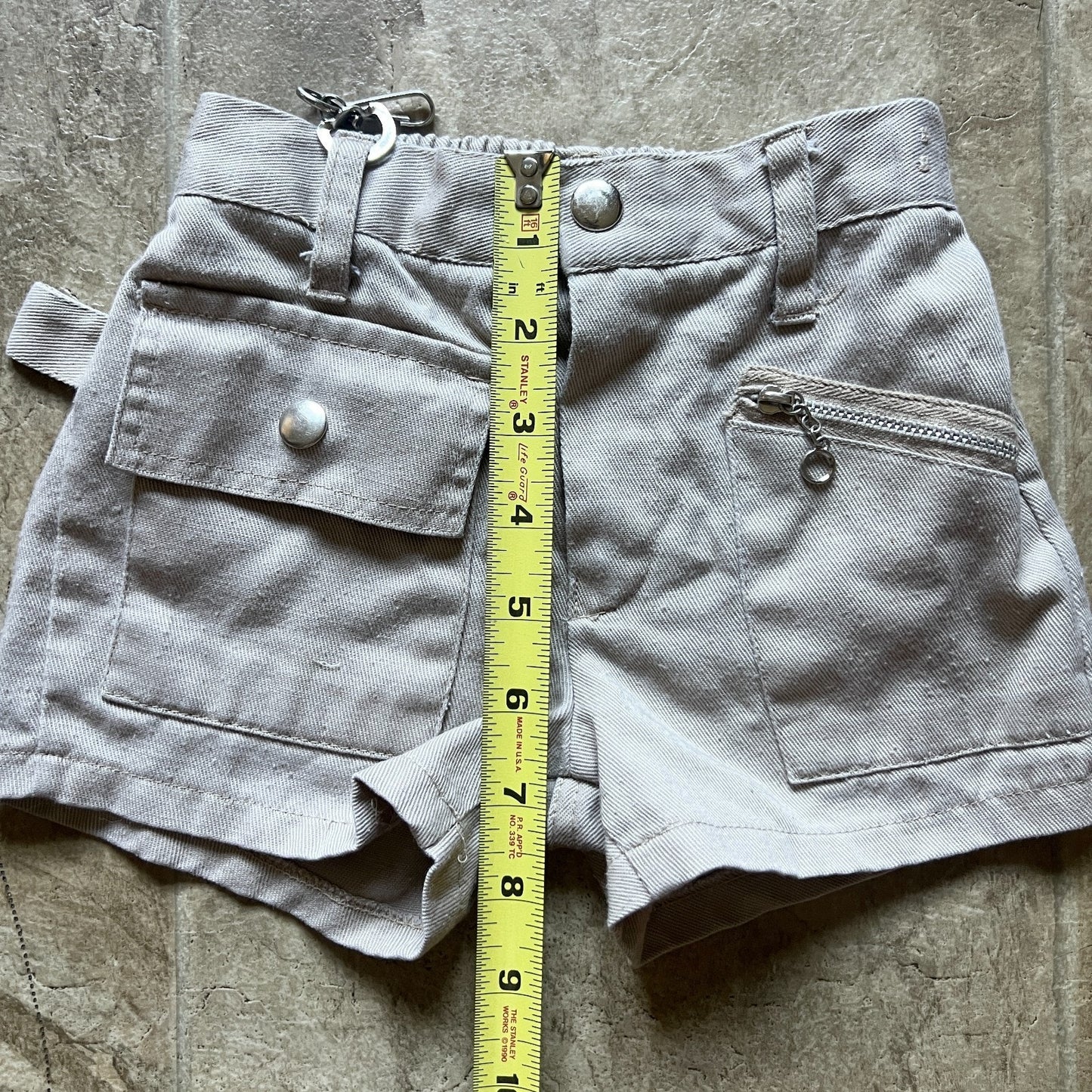 Vtg 70s Sears Toddler Shorts Set of 2 3T Key Chain Holder Preppy Utility Outdoor