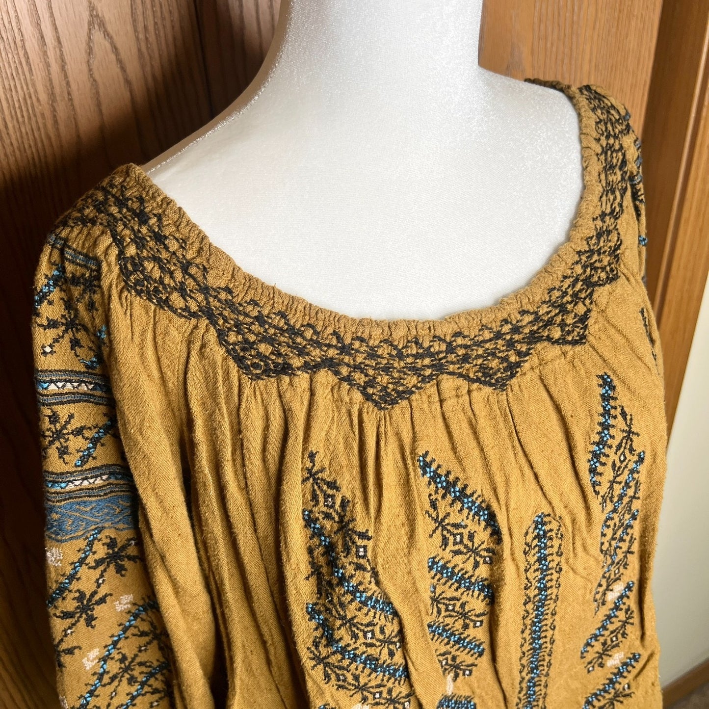Free People All I Need Off the Shoulder Top Boho Peasant Hippie Tribal Western