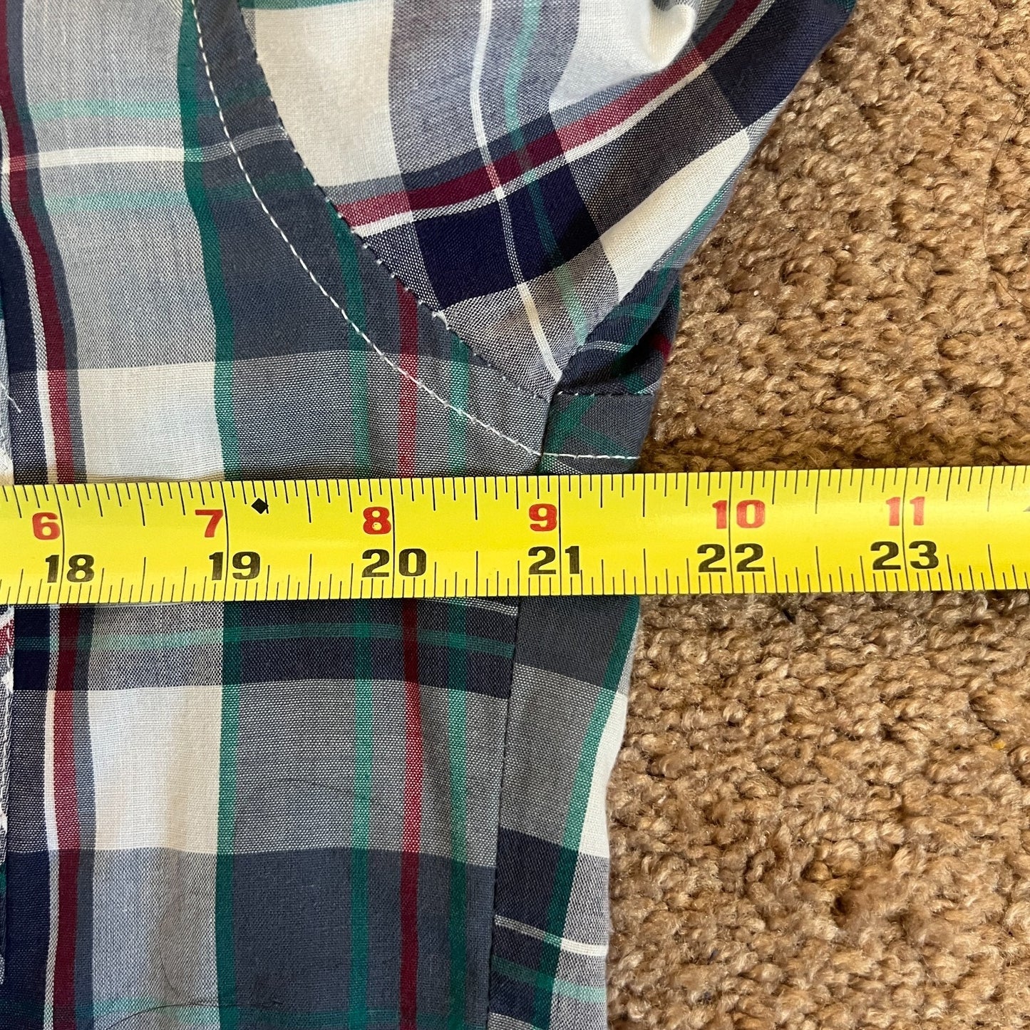 Vtg 90s Wrangler Button-down Shirt XL Plaid Pearl Snap Buttons Western Classic