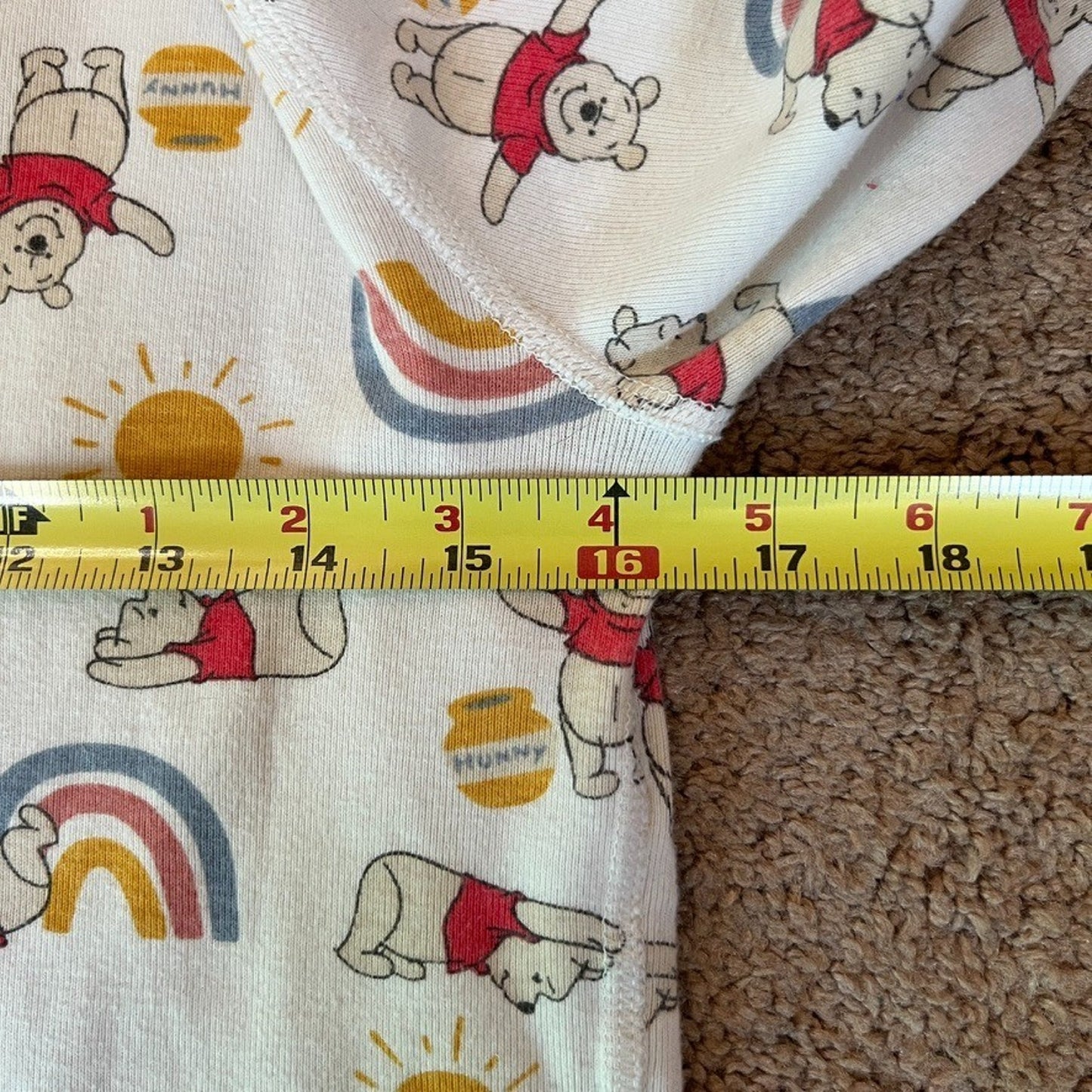 Hanna Andersson x Disney Winnie The Pooh Pajama Shirt S Organic Cotton Retro Fun