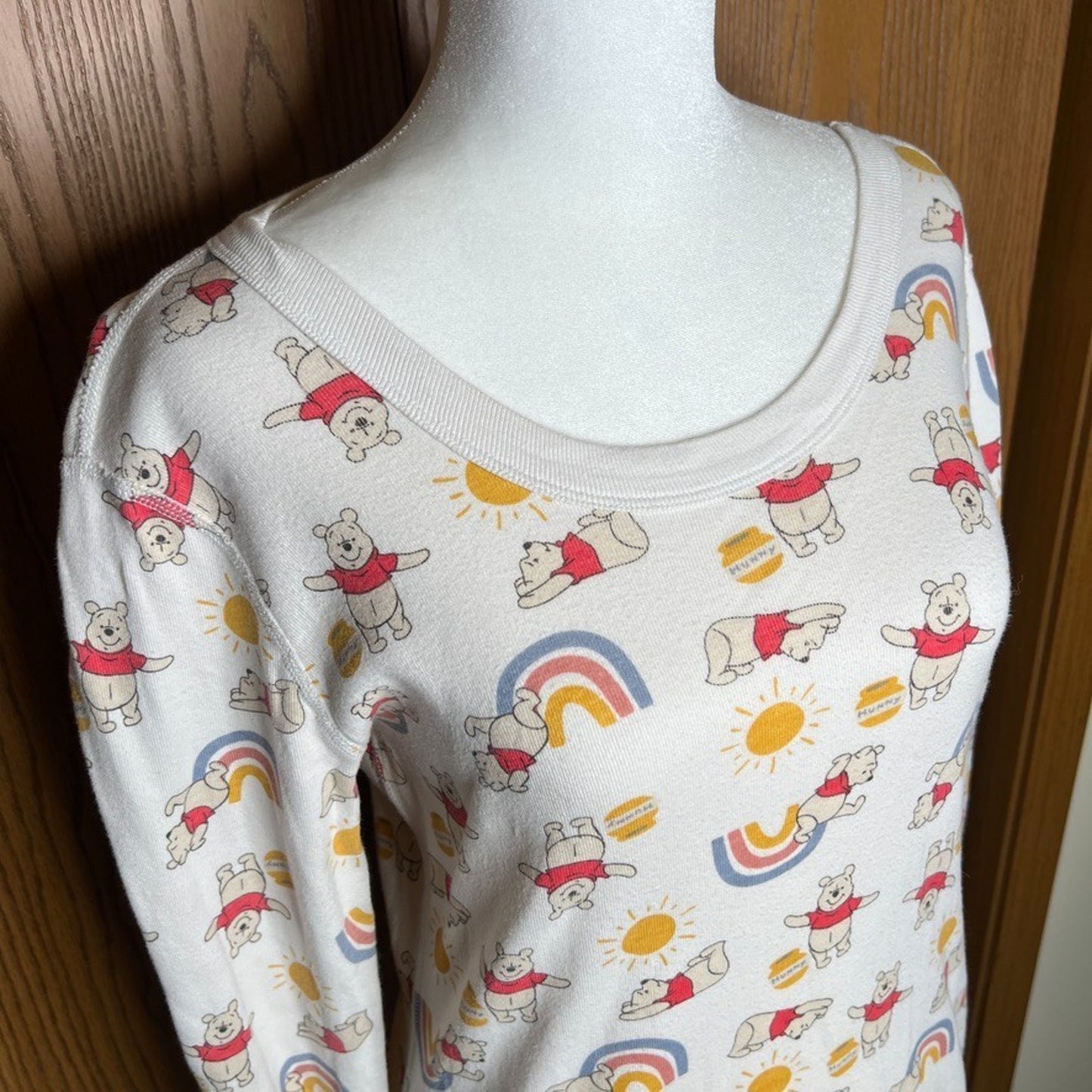 Hanna Andersson x Disney Winnie The Pooh Pajama Shirt S Organic Cotton Retro Fun