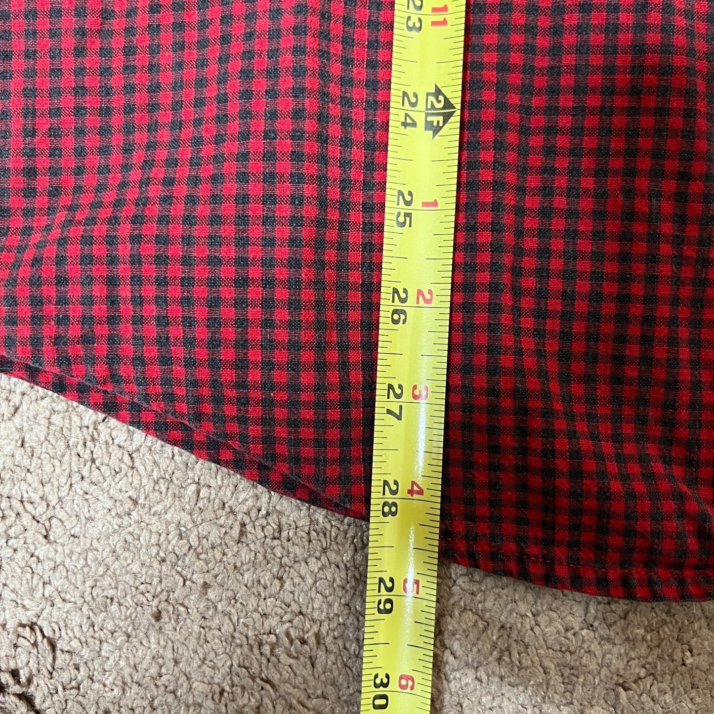 Vtg Nutcracker Christmas Shirt XL Plaid Embroidered Velvet Collar Holiday Retro