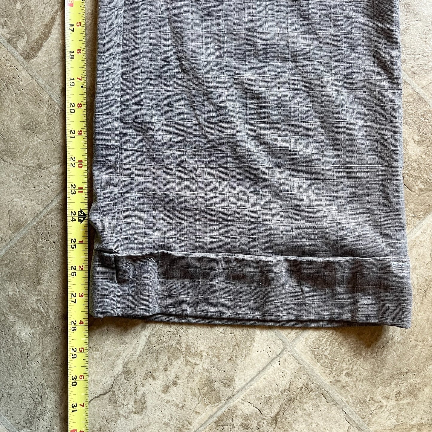Vtg Y2K New York & Co Cropped Dress Pants 6 Taupe Plaid Office Siren Work Formal