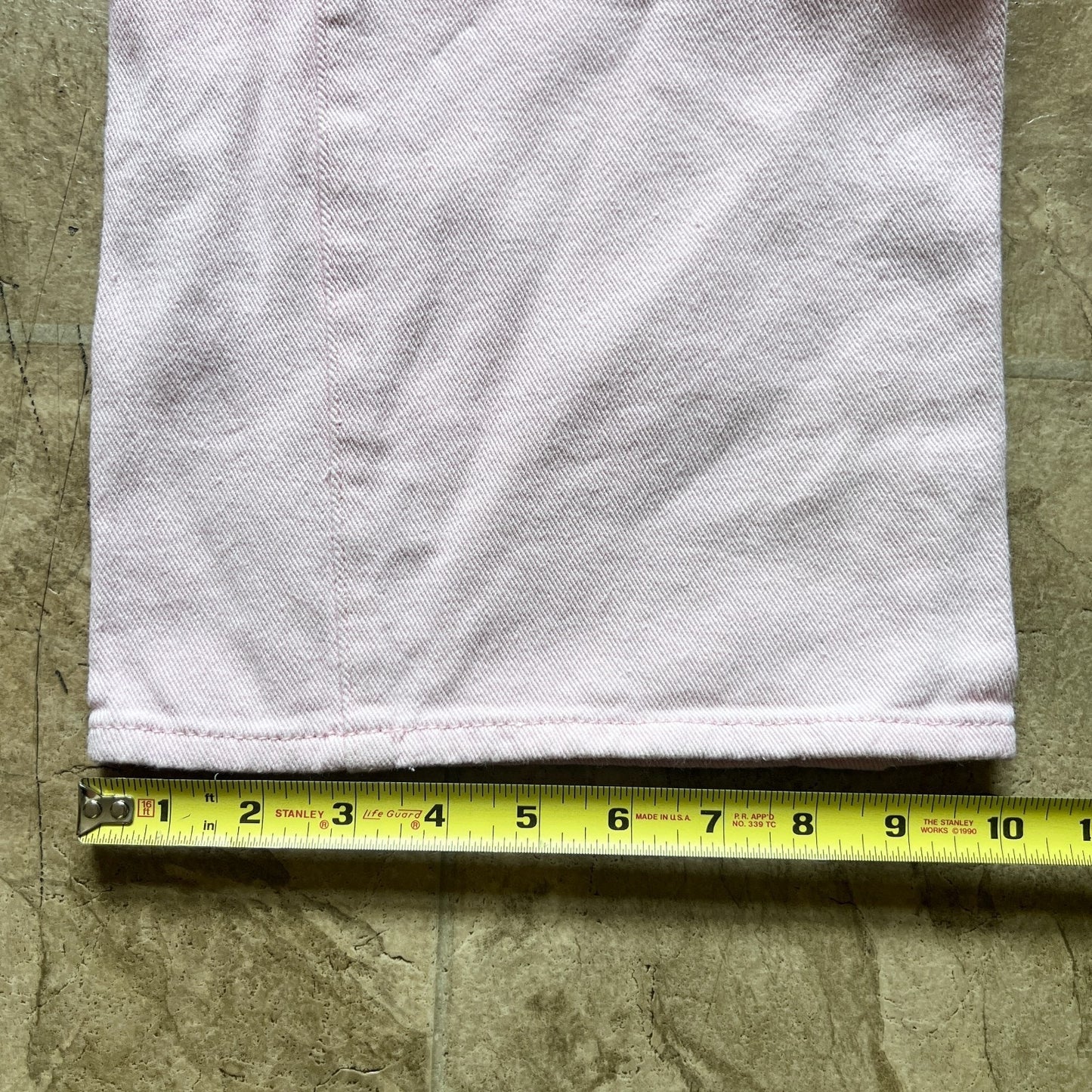 Edikted Bubblegum Pink Denim Jeans XS Wide Leg High Rise Y2K Coquette Soft Girl