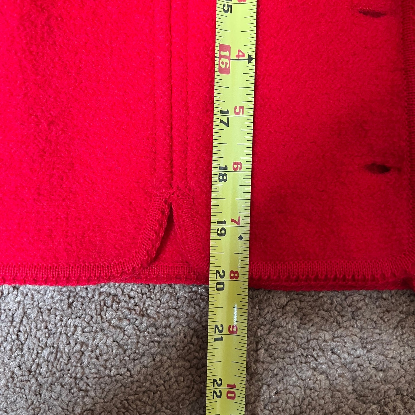 Vintage 80s Tally-Ho 100% Wool Cardigan Size 10 Cherry Red Classic Holiday Christmas Old Money