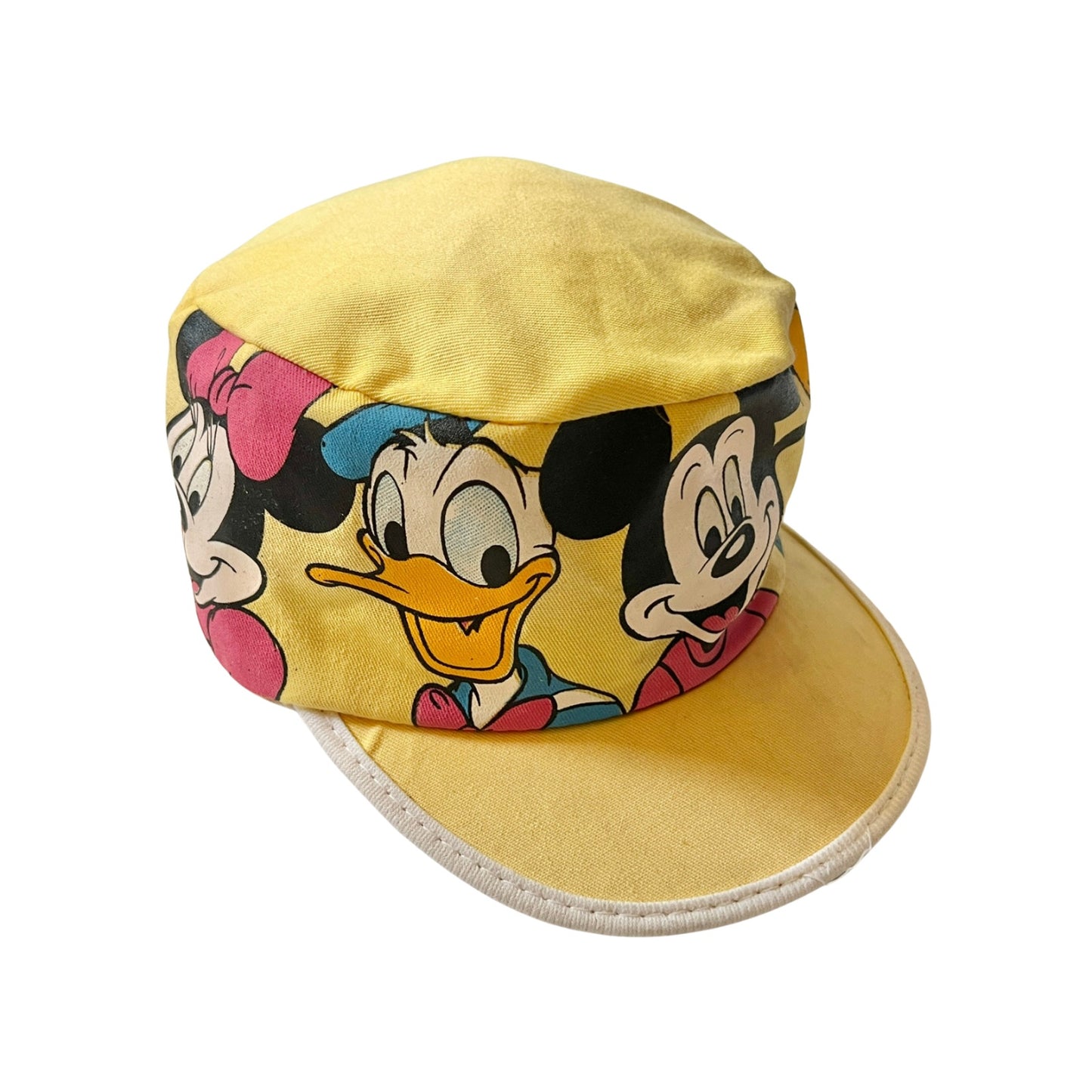 Vtg 80s Mickey & Friends Kids Painters Cap Multi-color Disney Retro Nostalgic