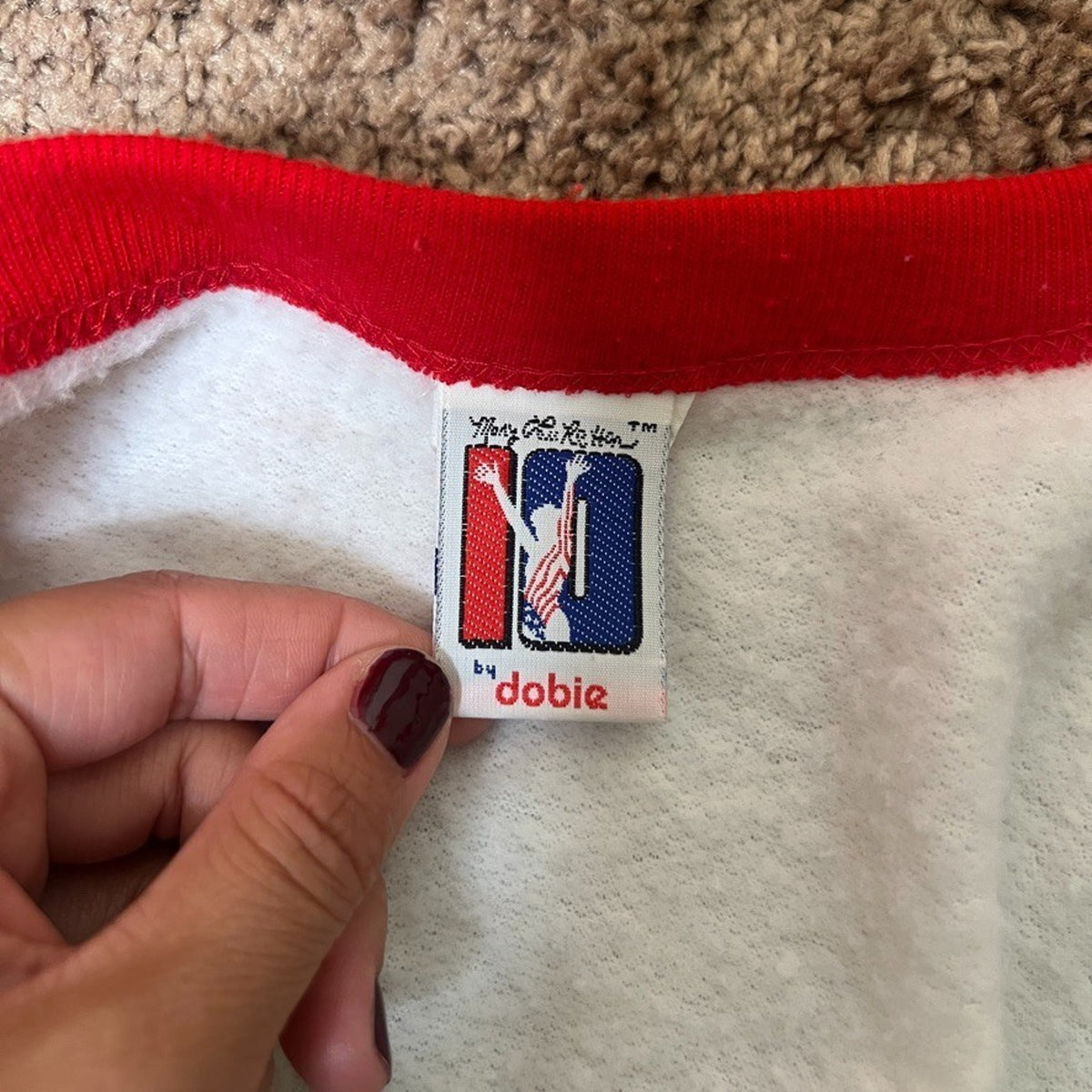 Vtg 1985 Mary Lou Retton by Dobie Cardigan Colorblock Olympics Americana Classic