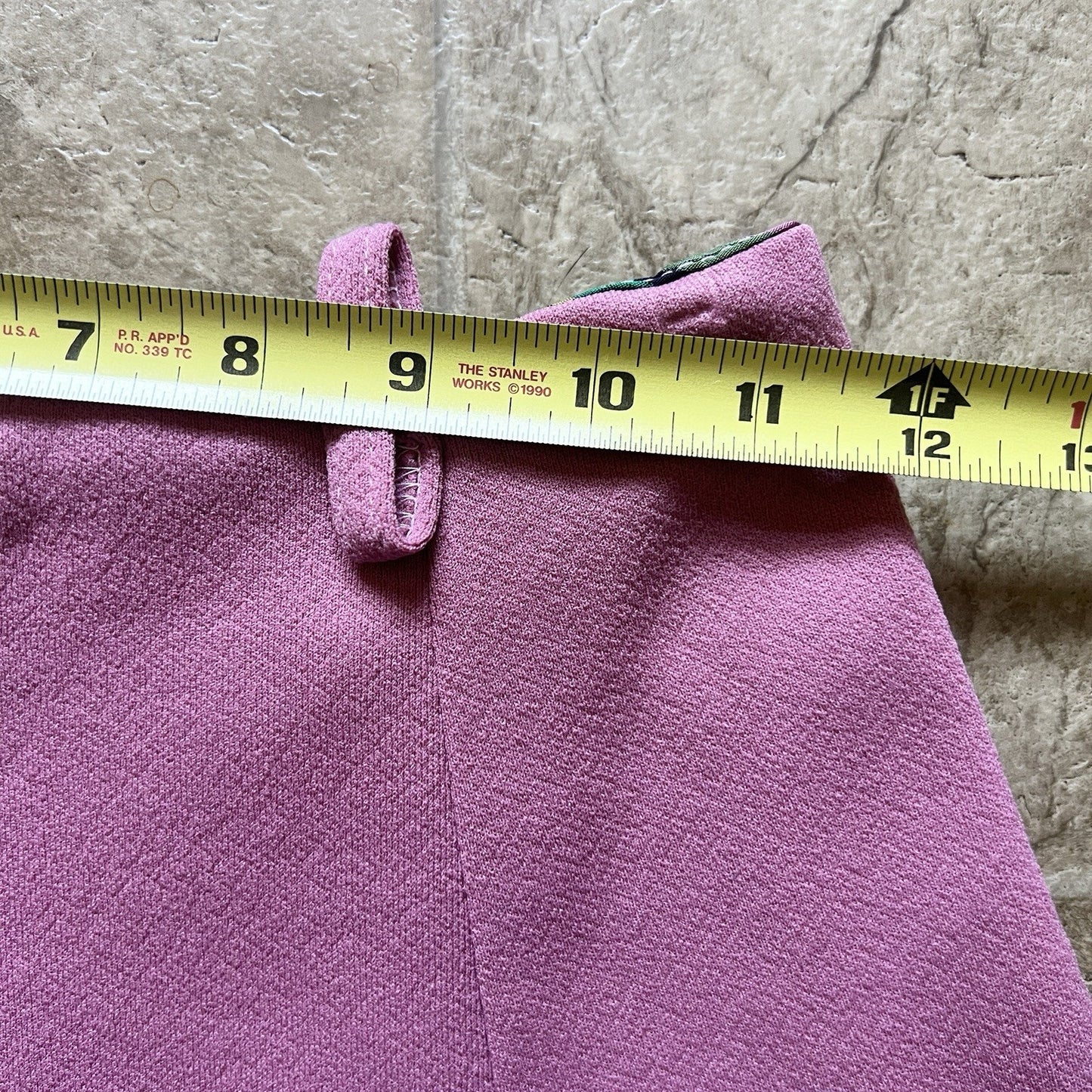 Vtg 70s Mini Skirt Bubblegum Pink Belt Loops Coquette Soft Girl Feminine Barbie