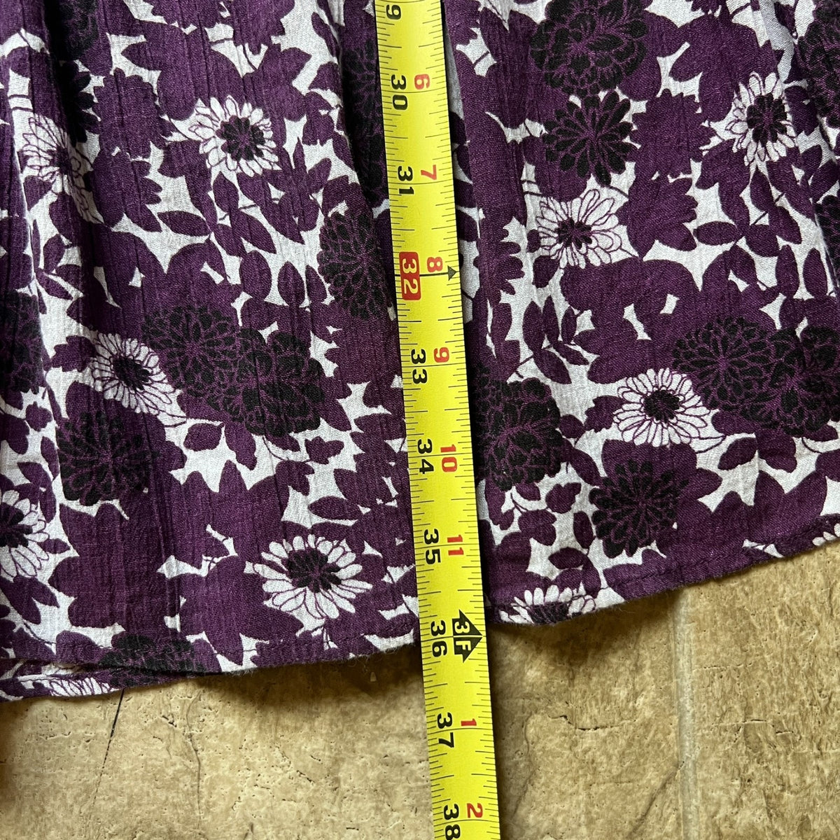 Vtg 90s Sag Harbor Maxi Skirt S Floral Patchwork Boho Whimsigoth Prairie Hippie