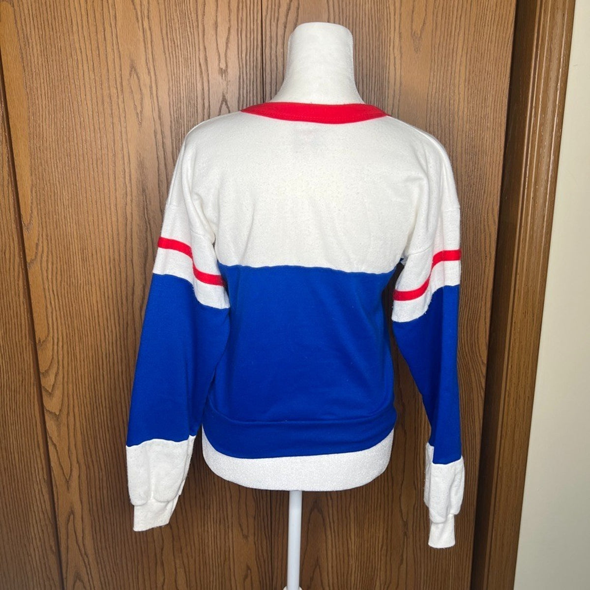 Vtg 1985 Mary Lou Retton by Dobie Cardigan Colorblock Olympics Americana Classic