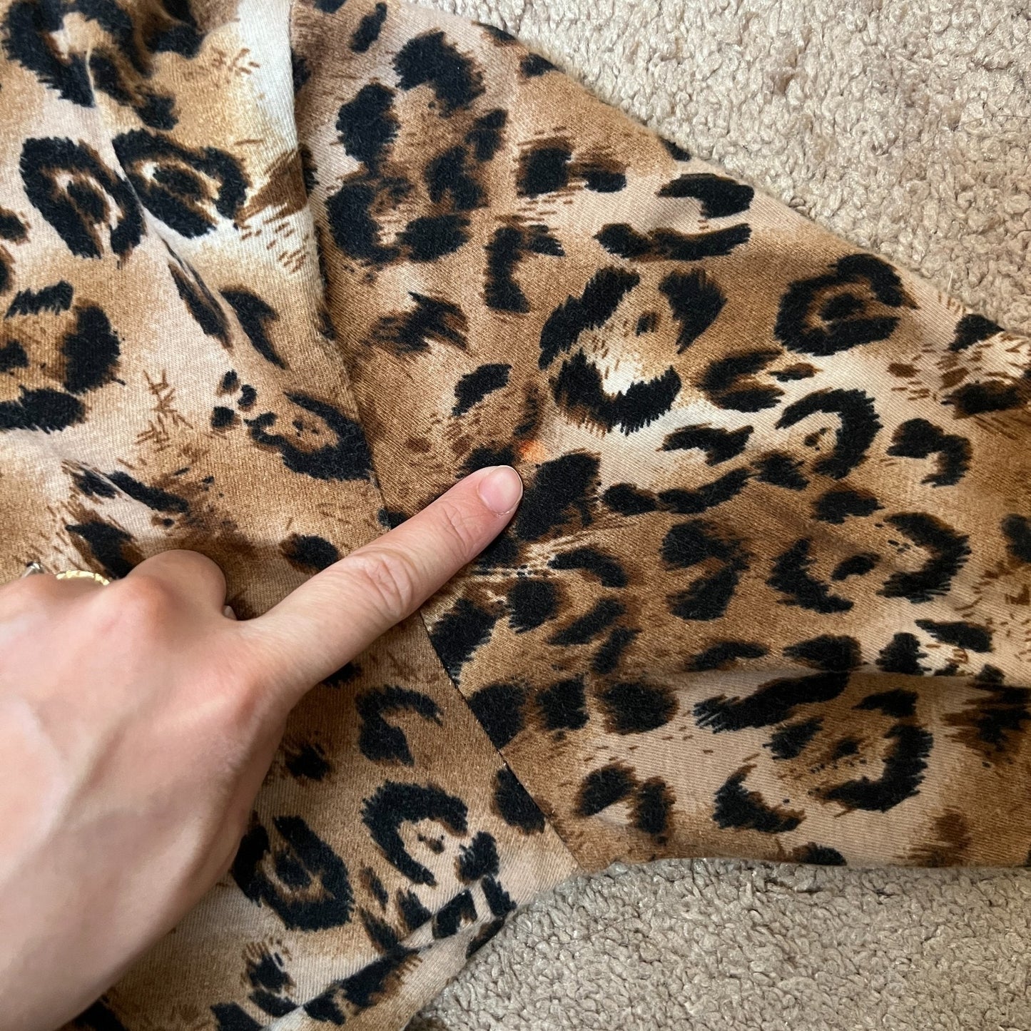 Womens Leopard Print Jacket Full Zip Hooded Light-weight Y2K Baddie McBling Punk