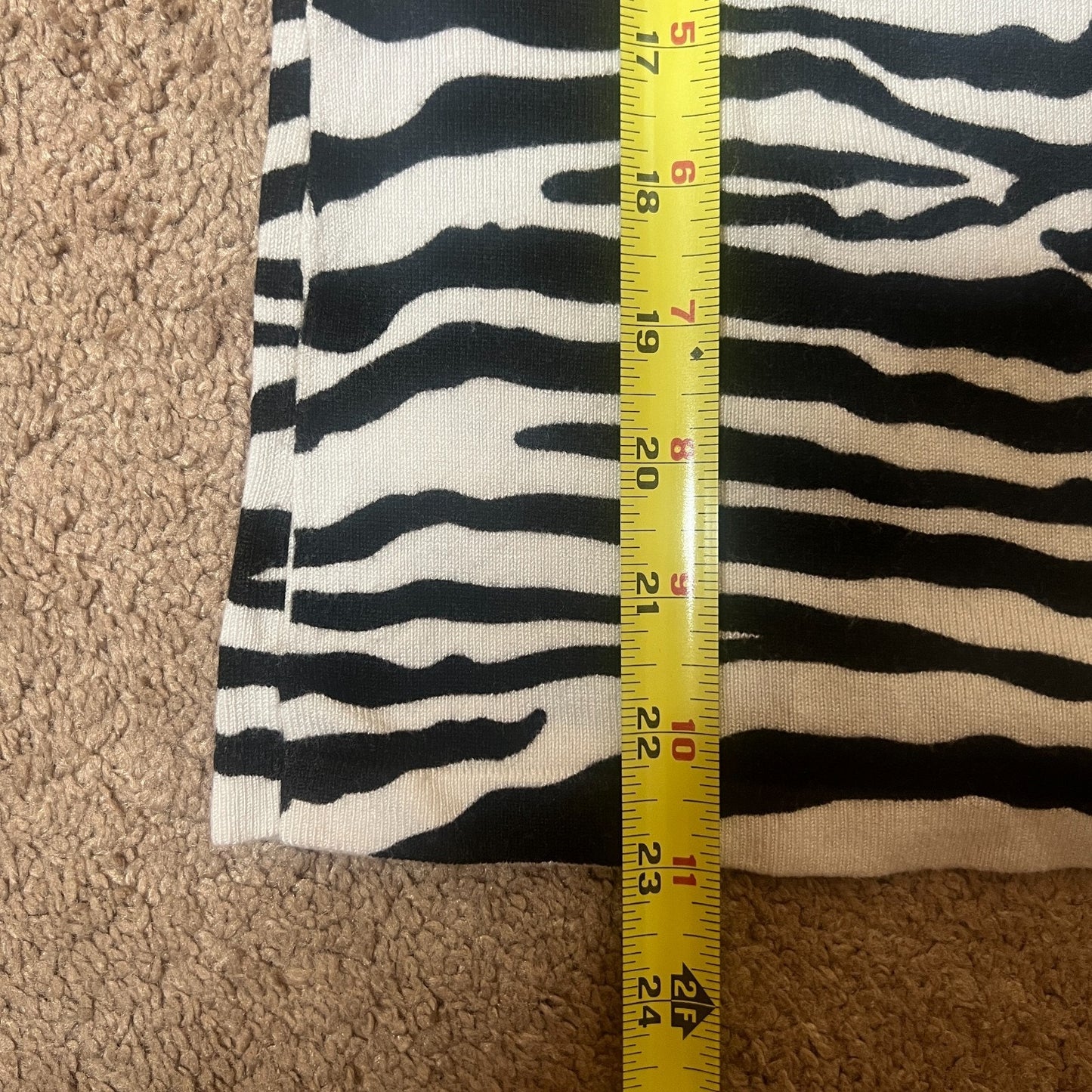 Vtg Y2K Joseph A. Zebra Print Top Size S Goth Grunge Mcbling Clubbing Going Out
