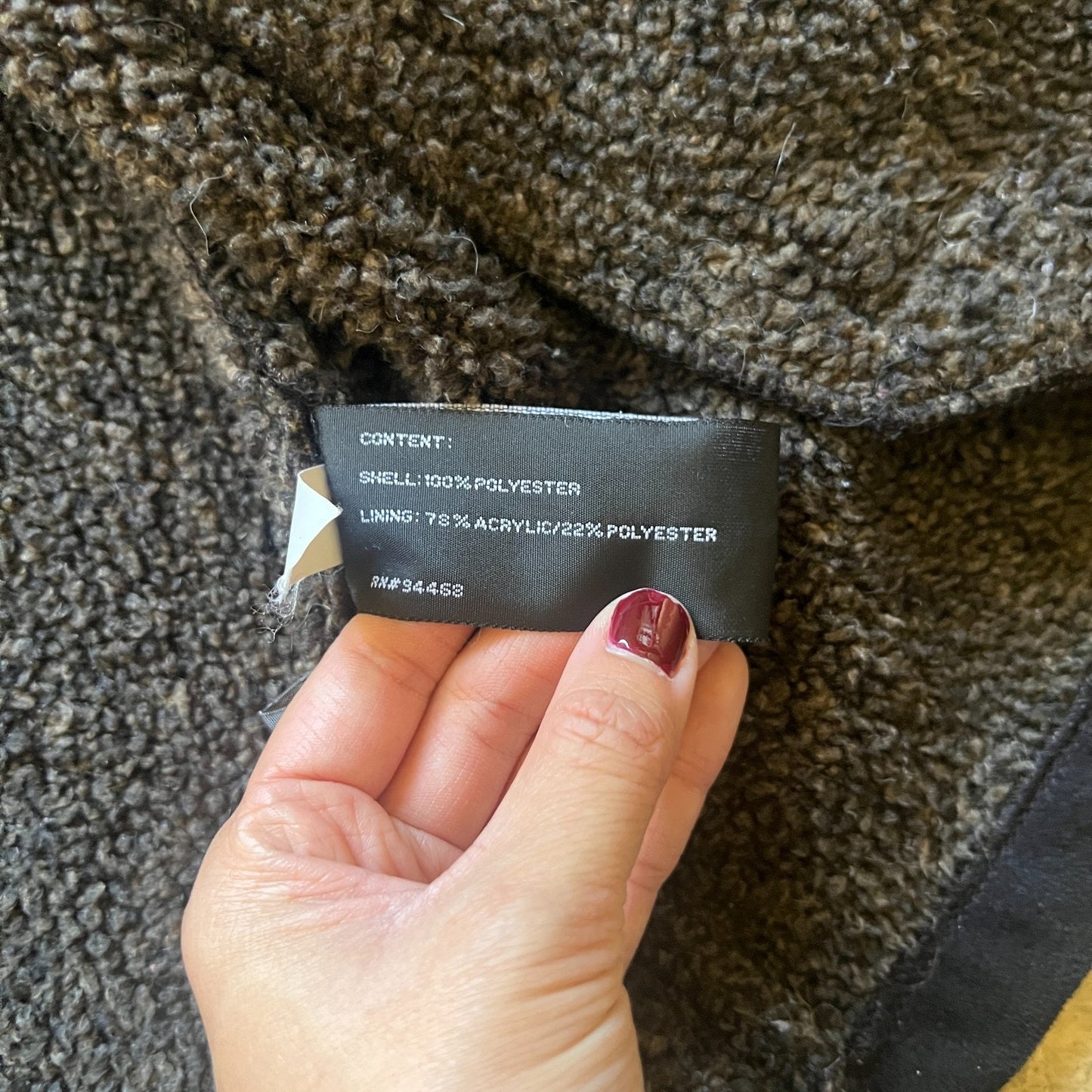 Vintage Axcess Mens Faux Suede Leather Jacket Size L Black Sherpa Lined Full Zip Goth Grunge Classic