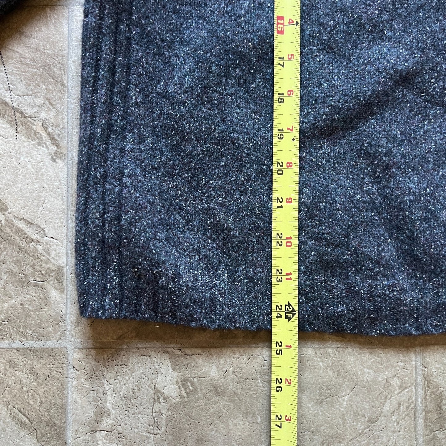 Vintage 90s Guy Risoldi Mens Sweater Lambswool Silk Blend Charcoal Gray Grandpa MInimalist