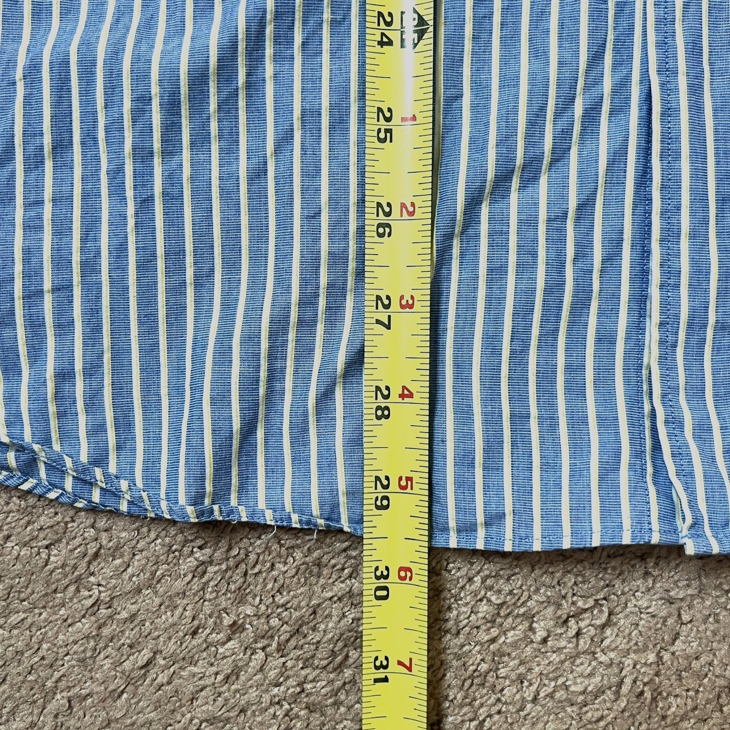 J. Crew Mens Tailored Fit Striped Button-down Shirt L Classic Preppy Minimalist