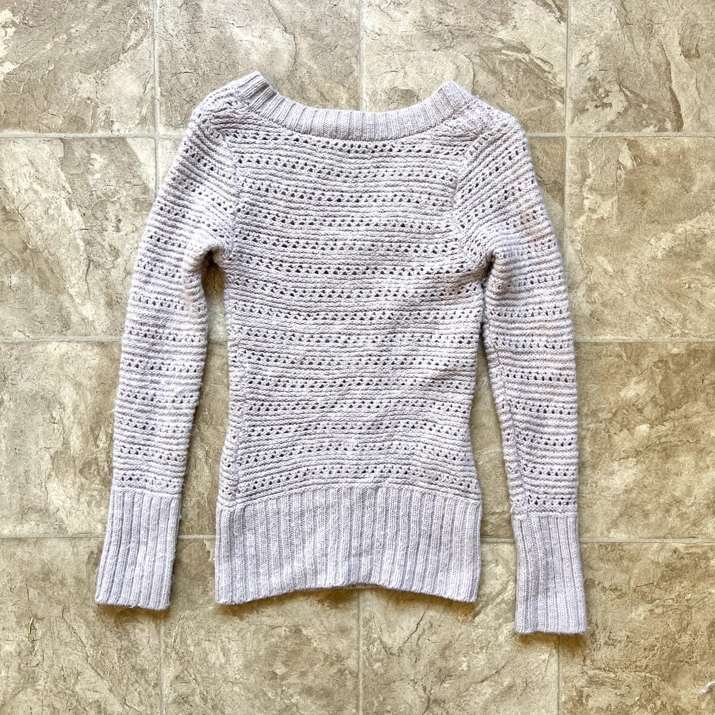 Vintage Y2K Lucky Brand Womens Sweater Wool Alpaca Blend Shimmer Coquette Cozy