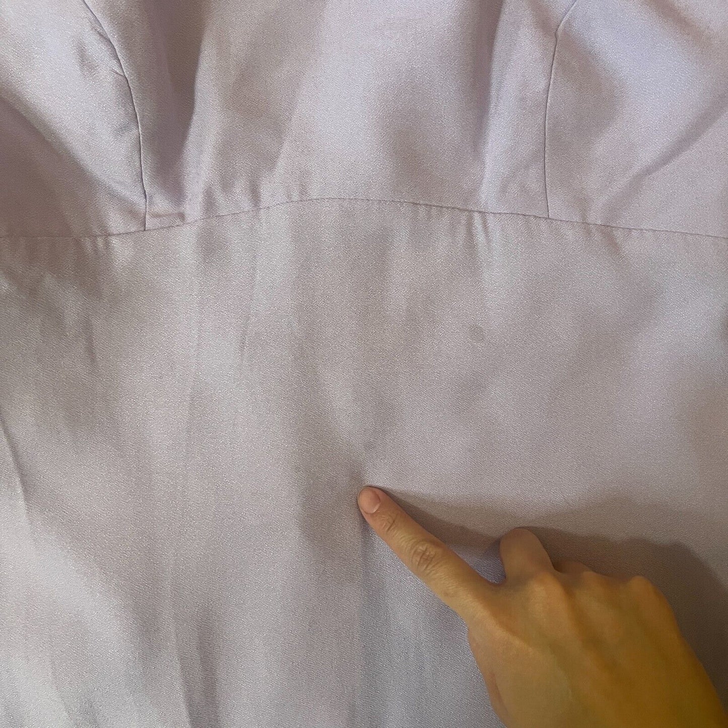 Vtg Y2K Alfred Angelo Maxi Dress Gown Lavender Iridescent Prom Bridesmaid Formal